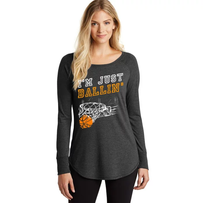 Basketball Fan Basketball Player Sport Basketball Women's Perfect Tri Tunic Long Sleeve Shirt