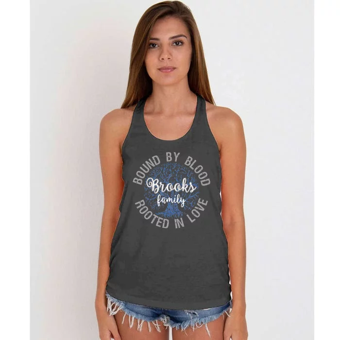 Brooks Family Bound By Blood Rooted In Love Reunion Women's Knotted Racerback Tank