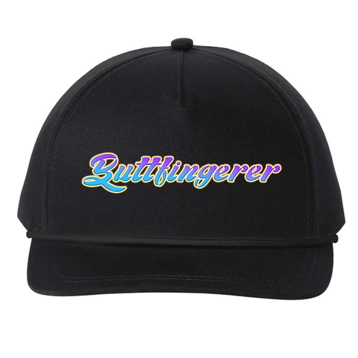 B.U.T.T.Fi.N.G.E.R.E.R Funny Bar Parody Humor S Snapback Five-Panel Rope Hat