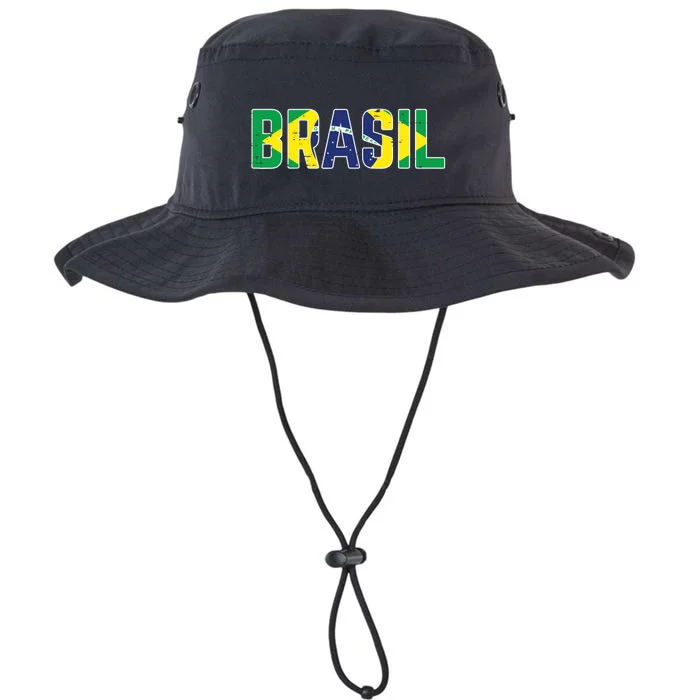 Brasil Flag Brazilian Soccer Fan Legacy Cool Fit Booney Bucket Hat