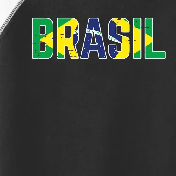 Brasil Flag Brazilian Soccer Fan Toddler Fine Jersey T-Shirt