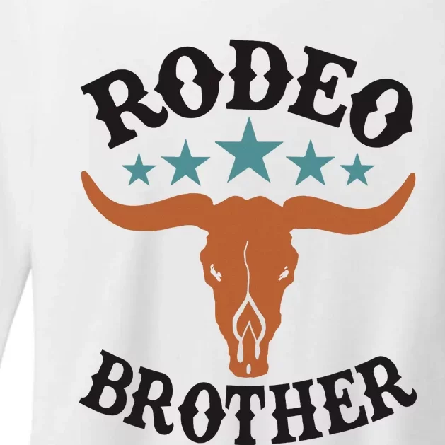 Brother First Birthday Cowboy Western Rodeo Party Matching Womens CVC Long Sleeve Shirt