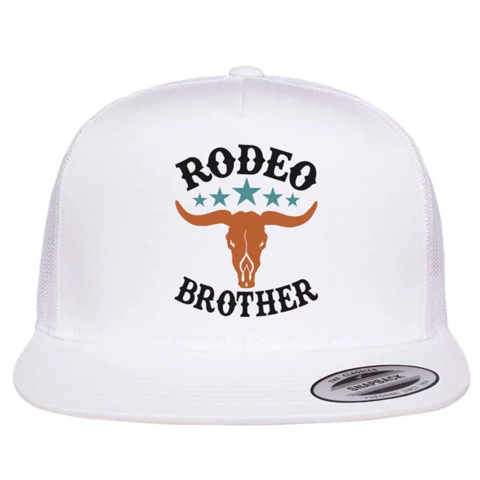 Brother First Birthday Cowboy Western Rodeo Party Matching Flat Bill Trucker Hat