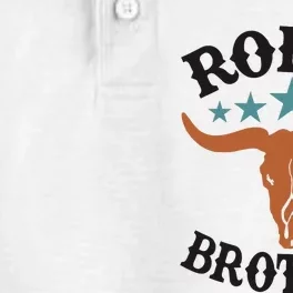 Brother First Birthday Cowboy Western Rodeo Party Matching Dry Zone Grid Performance Polo