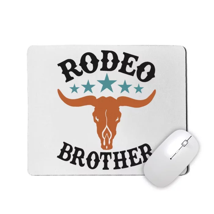 Brother First Birthday Cowboy Western Rodeo Party Matching Mousepad