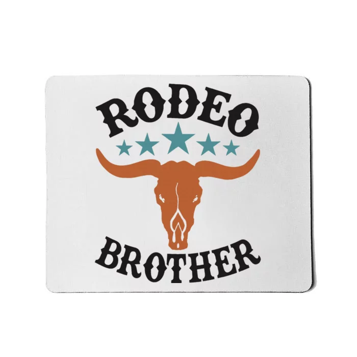 Brother First Birthday Cowboy Western Rodeo Party Matching Mousepad