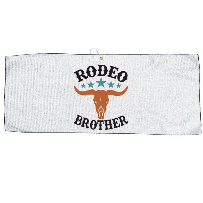 Brother First Birthday Cowboy Western Rodeo Party Matching Large Microfiber Waffle Golf Towel