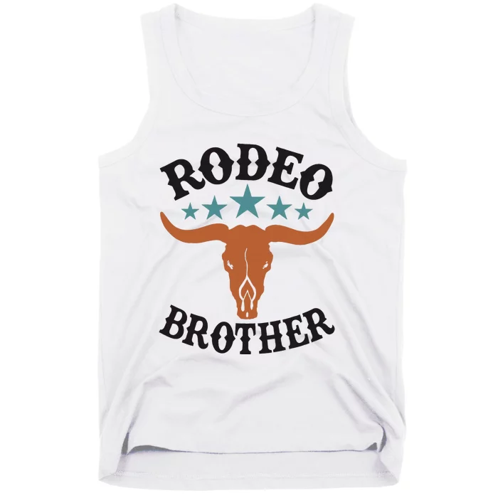 Brother First Birthday Cowboy Western Rodeo Party Matching Tank Top