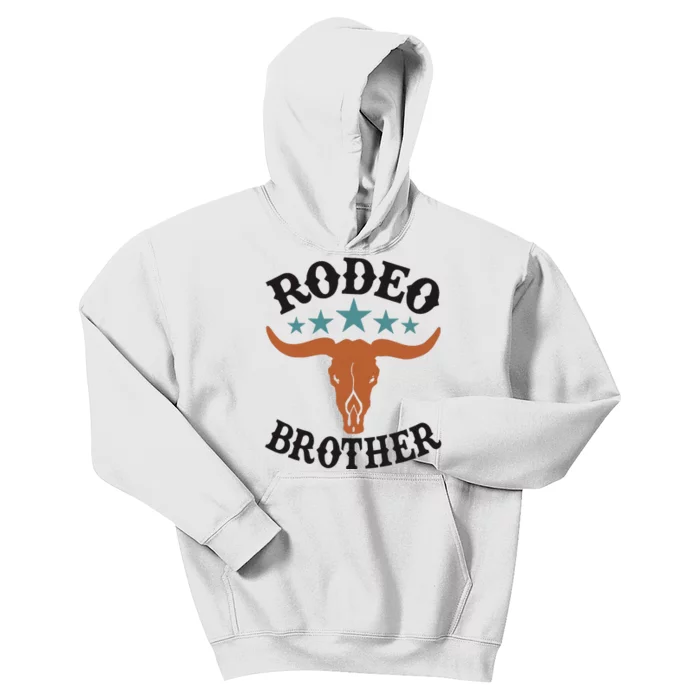 Brother First Birthday Cowboy Western Rodeo Party Matching Kids Hoodie