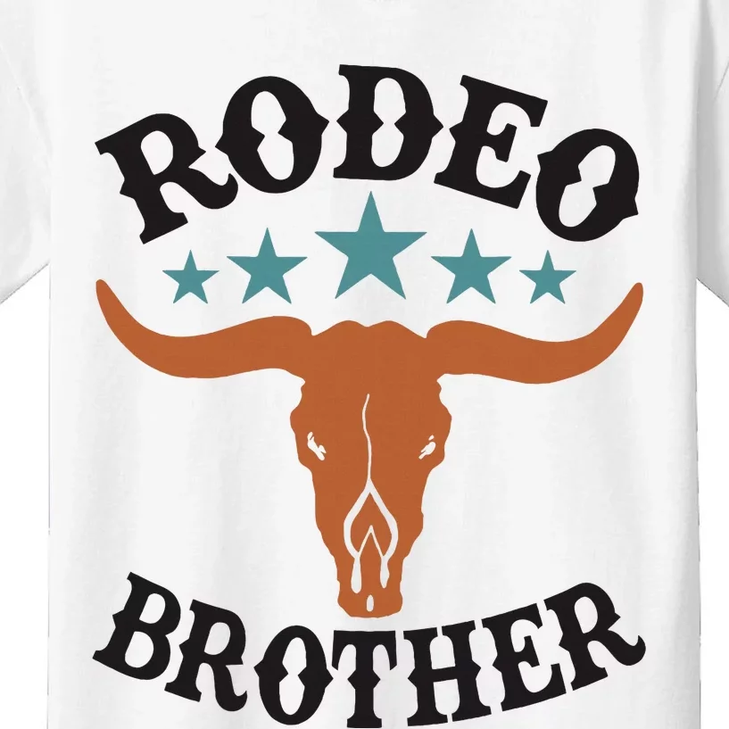 Brother First Birthday Cowboy Western Rodeo Party Matching Kids T-Shirt