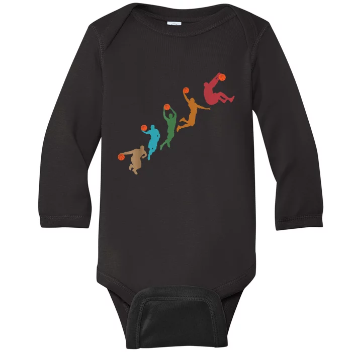 Basketball For Basketball Player Basketballer Baby Long Sleeve Bodysuit