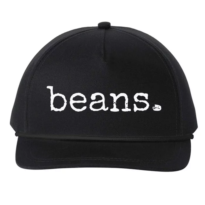 Beans Funny Barista Coffee Bean Espresso Bean Bean Lover Snapback Five-Panel Rope Hat