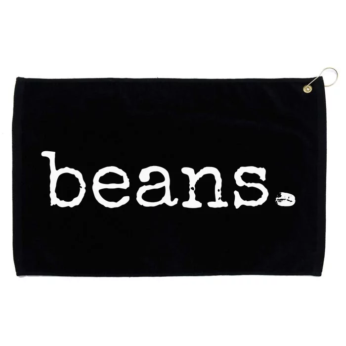 Beans Funny Barista Coffee Bean Espresso Bean Bean Lover Grommeted Golf Towel