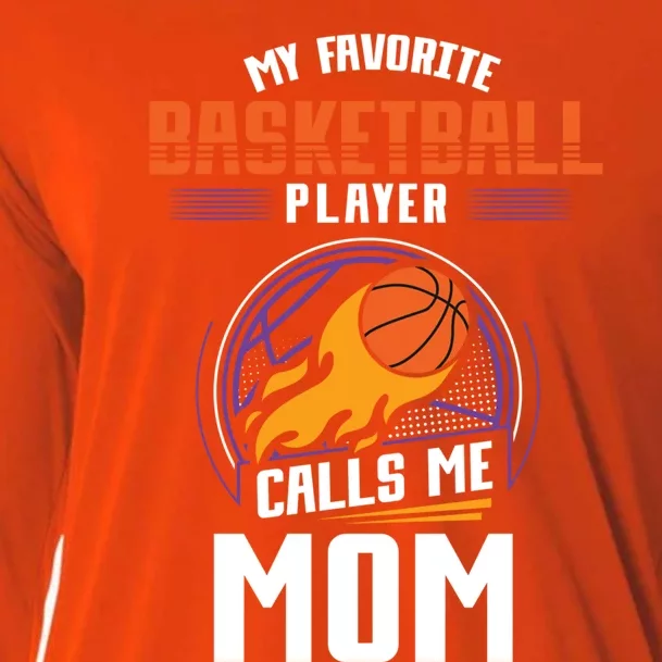 Basketball Fan Basketball Player Mom Mothers Day Basketball Gift Cooling Performance Long Sleeve Crew