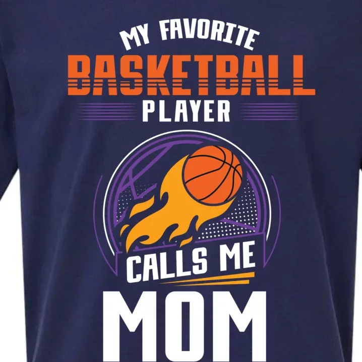 Basketball Fan Basketball Player Mom Mothers Day Basketball Gift Sueded Cloud Jersey T-Shirt