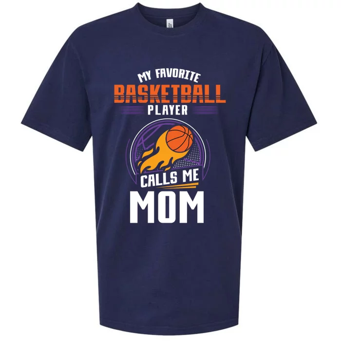 Basketball Fan Basketball Player Mom Mothers Day Basketball Gift Sueded Cloud Jersey T-Shirt