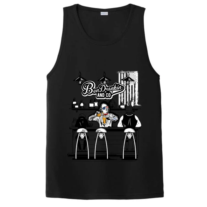 Benjamin Franklin Ben Drankin Beer Gift Performance Tank