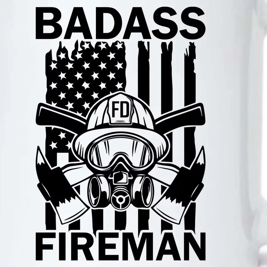 Badass Fireman Black Color Changing Mug