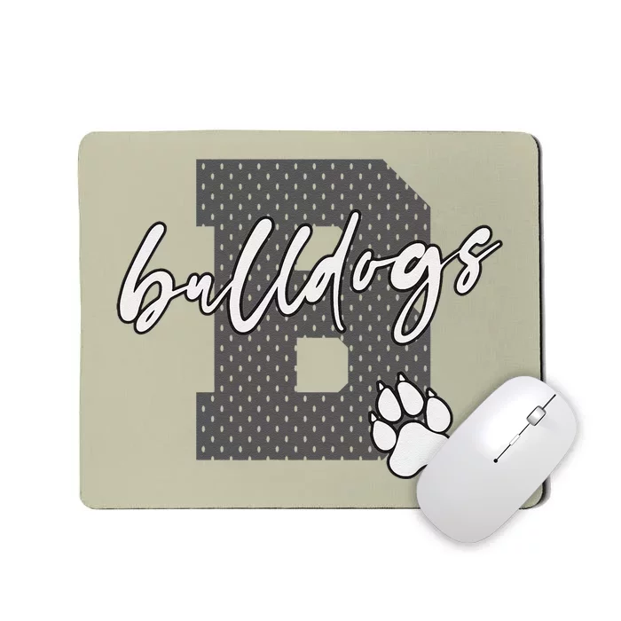 Bulldog Football Baseball Basketball Soccer Bulldogs Mousepad