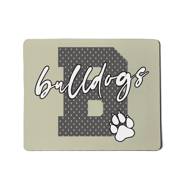 Bulldog Football Baseball Basketball Soccer Bulldogs Mousepad