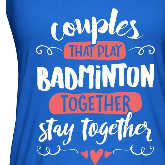 Badminton For Badminton Lovers! Gift Ladies Essential Flowy Tank