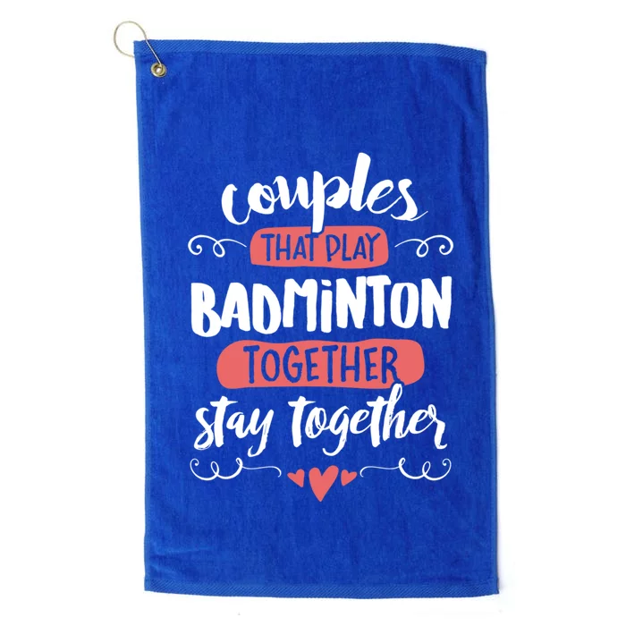 Badminton For Badminton Lovers! Gift Platinum Collection Golf Towel