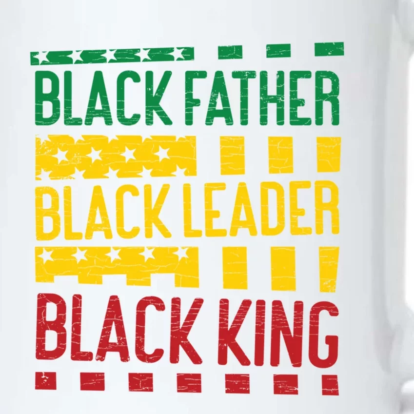 Black Father Black Leader Black King Dad Cute Gift Black Color Changing Mug