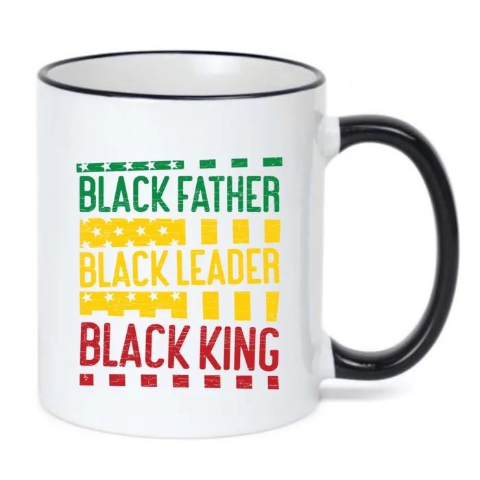 Black Father Black Leader Black King Dad Cute Gift Black Color Changing Mug