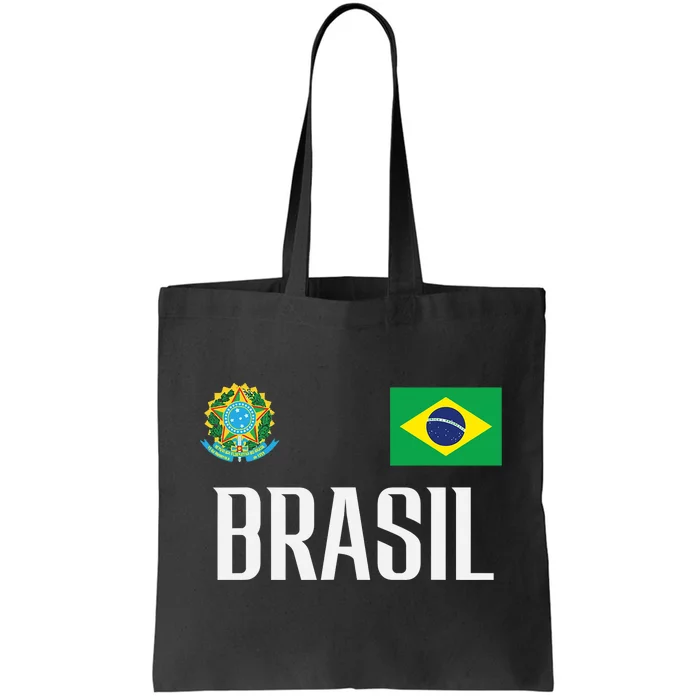 Brasil Flag Brazil Football Soccer Fan Tote Bag