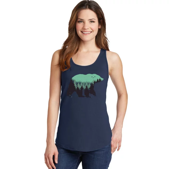 Bear Forest Ladies Essential Tank