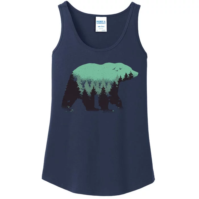 Bear Forest Ladies Essential Tank