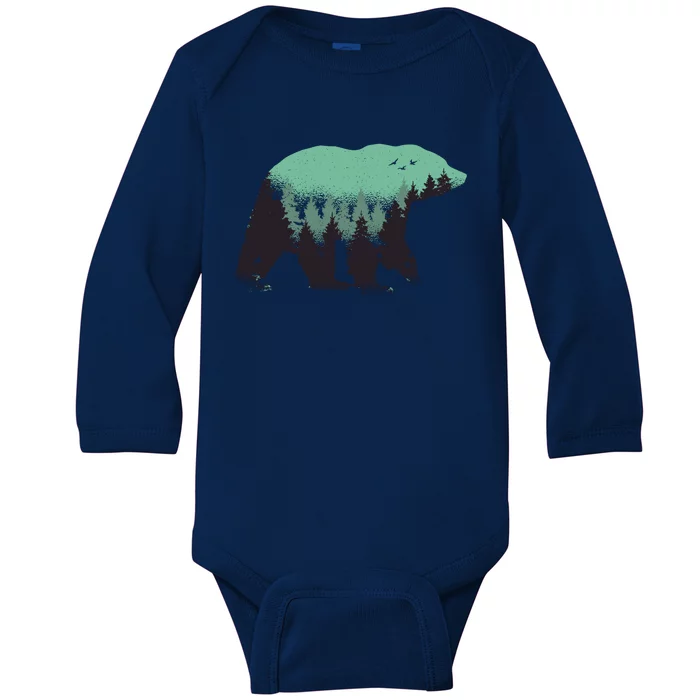 Bear Forest Baby Long Sleeve Bodysuit