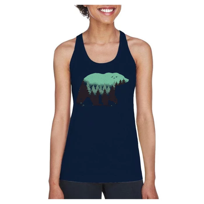 Bear Forest Women's Racerback Tank