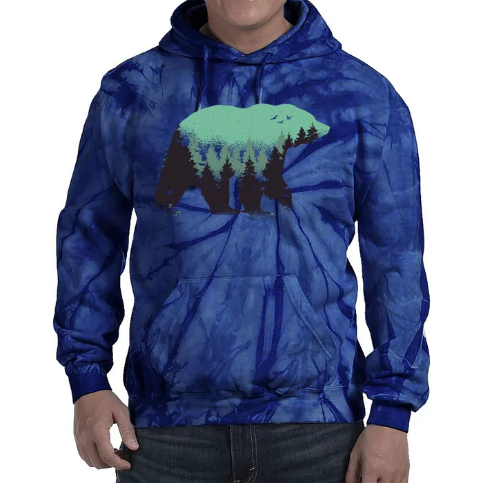 Bear Forest Tie Dye Hoodie