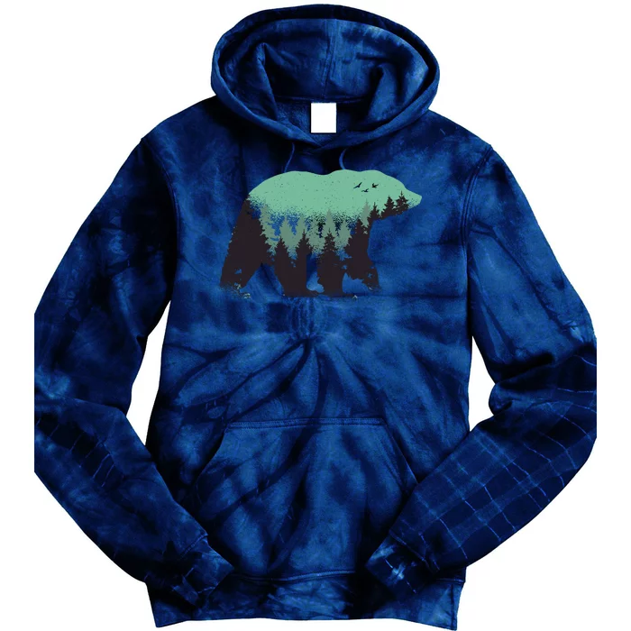 Bear Forest Tie Dye Hoodie