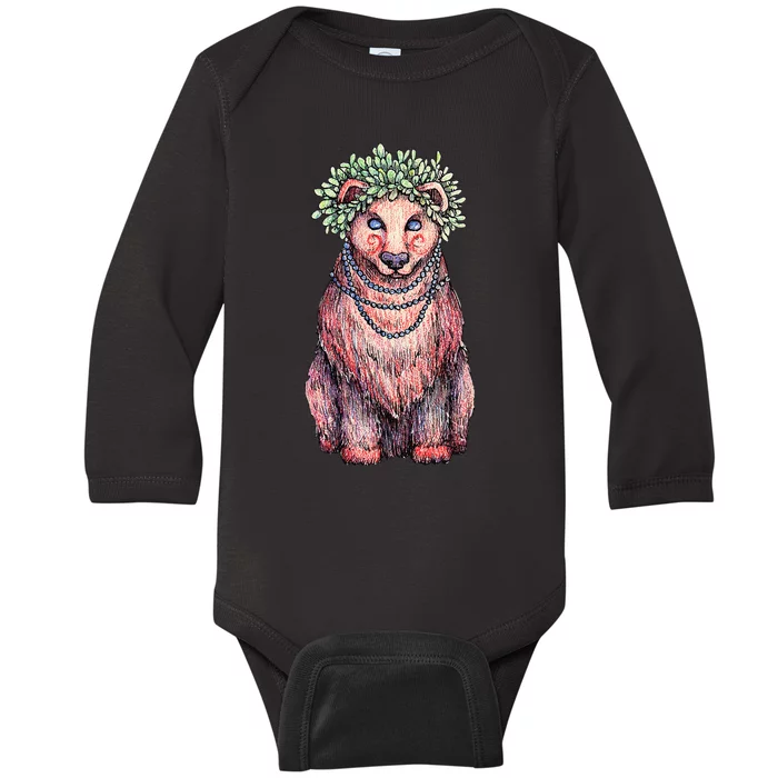 Bear Fairy Bear Art Tee Bear Lover Bear Baby Long Sleeve Bodysuit