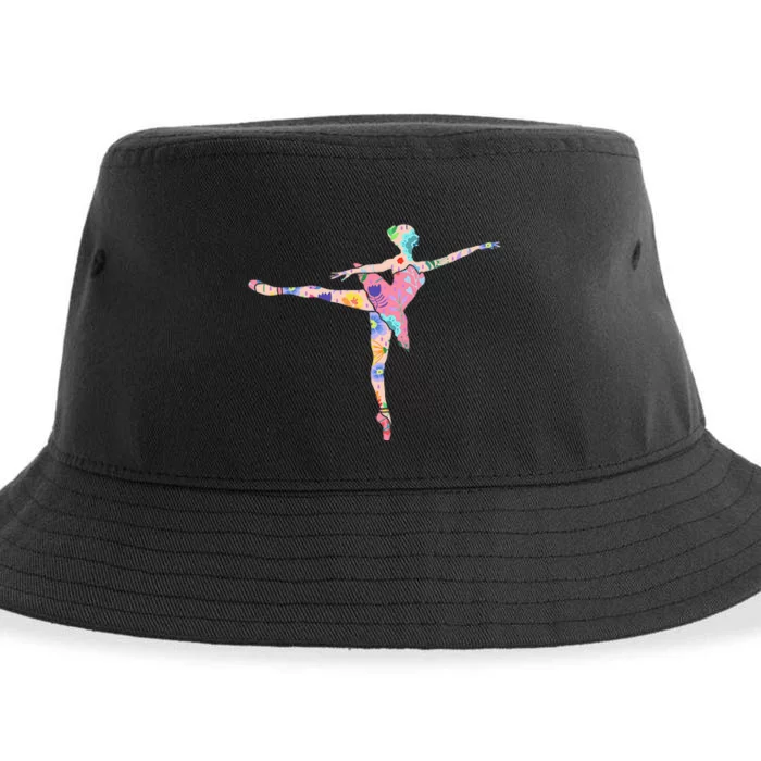 Ballerina Flower Ballet Dancer Danseur Danseuse Sustainable Bucket Hat