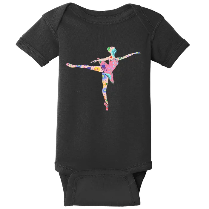 Ballerina Flower Ballet Dancer Danseur Danseuse Baby Bodysuit