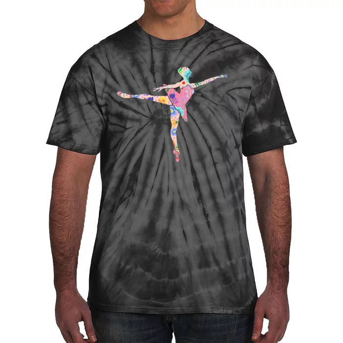 Ballerina Flower Ballet Dancer Danseur Danseuse Tie-Dye T-Shirt