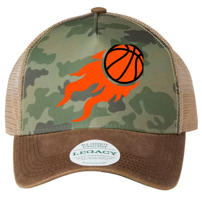 Basketball flames Legacy Tie Dye Trucker Hat