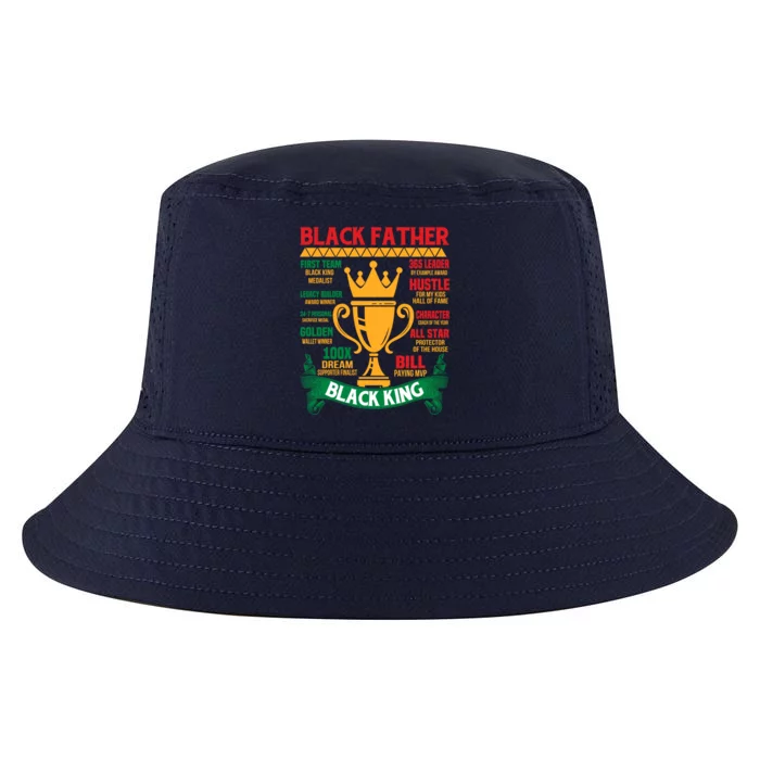 Black Father Black King Black Leader Fathers Day Juneteenth Gift Cool Comfort Performance Bucket Hat