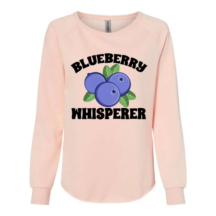 Blueberry Fruit Blueberry Whisperer Great Gift Womens California Wash Sweatshirt