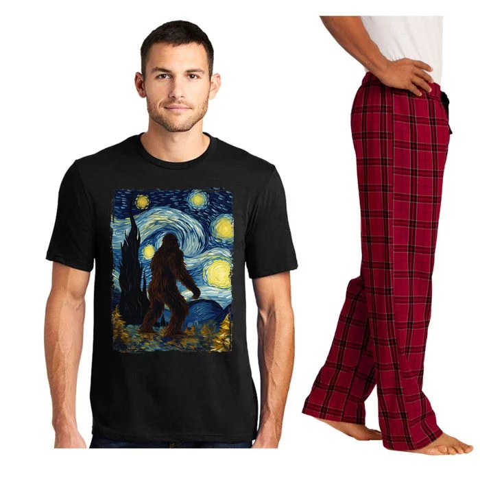 Bigfoot For  Bigfoot Starry Night Van Gogh Pajama Set