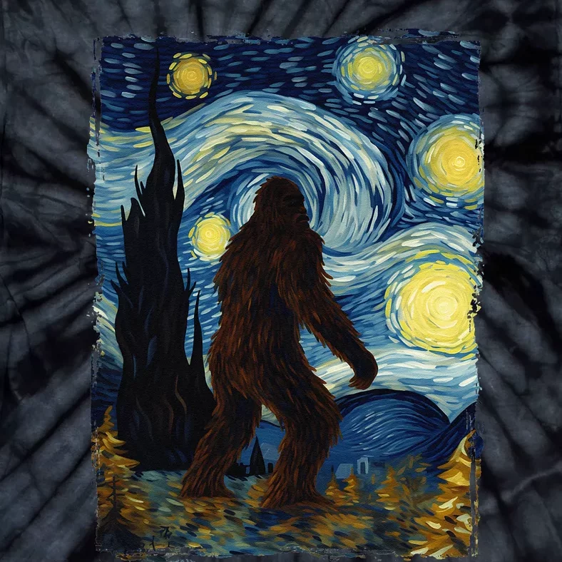 Bigfoot For  Bigfoot Starry Night Van Gogh Tie-Dye T-Shirt