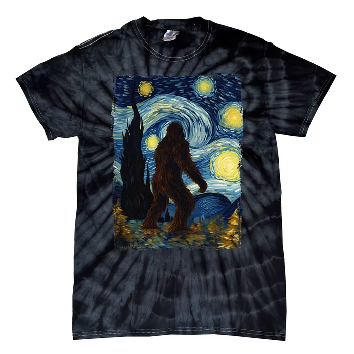 Bigfoot For  Bigfoot Starry Night Van Gogh Tie-Dye T-Shirt