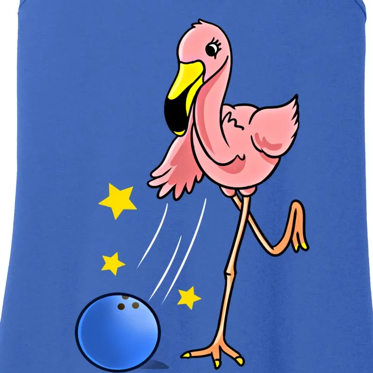 Bowling Flamingo Bowling Lover Gift Funny Gift Ladies Essential Tank