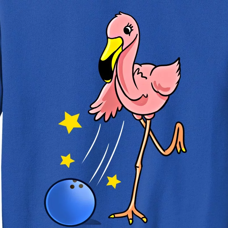 Bowling Flamingo Bowling Lover Gift Funny Gift Tall Sweatshirt