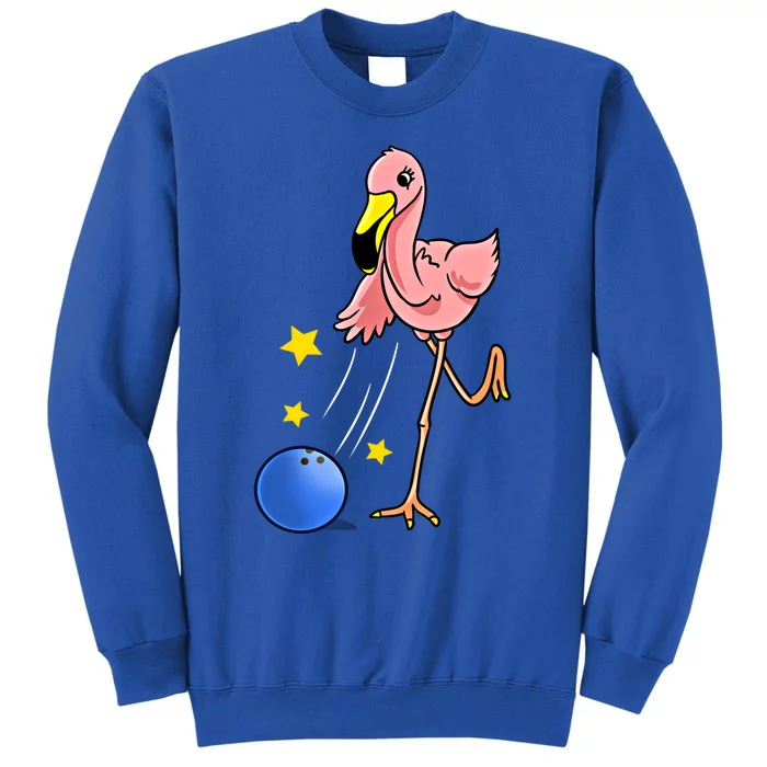 Bowling Flamingo Bowling Lover Gift Funny Gift Tall Sweatshirt