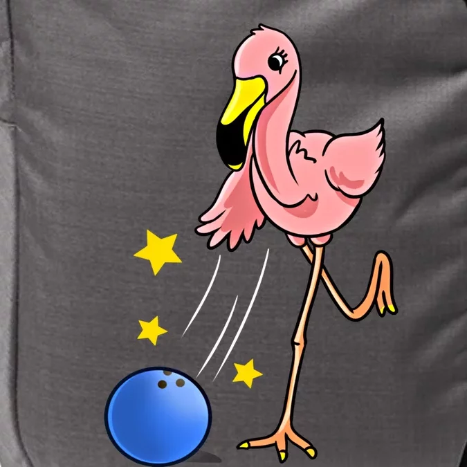 Bowling Flamingo Bowling Lover Gift Funny Gift Impact Tech Backpack