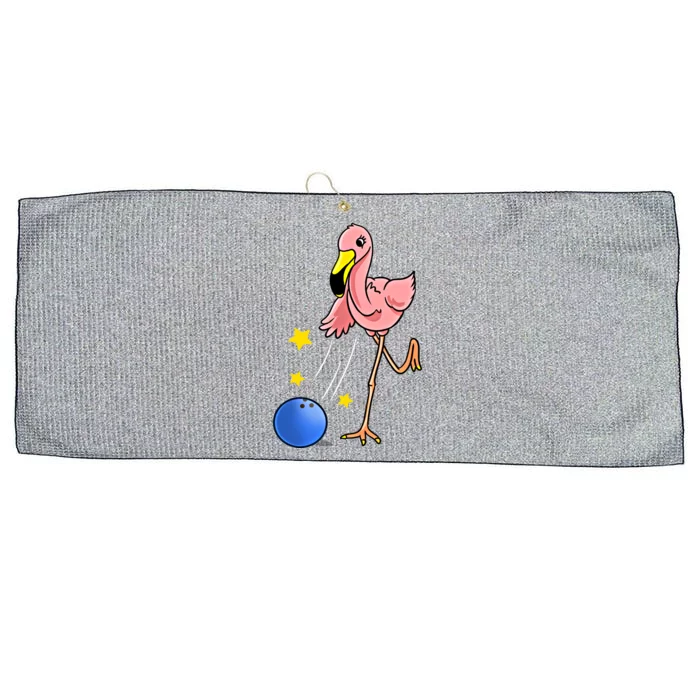 Bowling Flamingo Bowling Lover Gift Funny Gift Large Microfiber Waffle Golf Towel